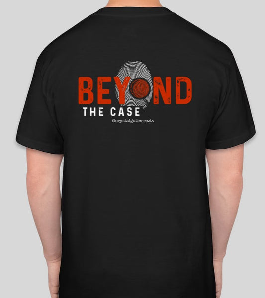 BEYOND THE CASE CREW UNISEX T-SHIRT (BLACK, HEATHER NAVY, HEATHER MAROON)